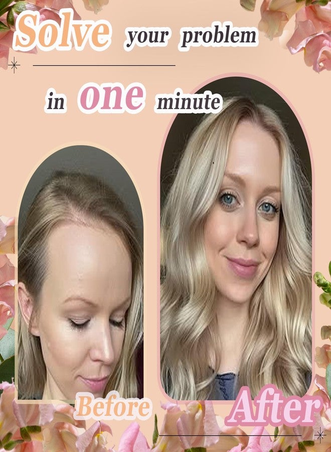 EROADE وصلات شعر EROADE للنساء من شعر بشري حقيقي، وصلات شعر ثلاثية الأبعاد بزاوية 360 درجة للنساء ذوات الشعر الخفيف في منطقة التاج، غرة خفيفة، شعر مستعار واقعي بفروة رأس بيولوجية (أسود، غرة جانبية (5 * 9)) - Image 5
